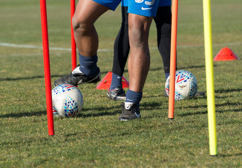 Training Soccer Scene